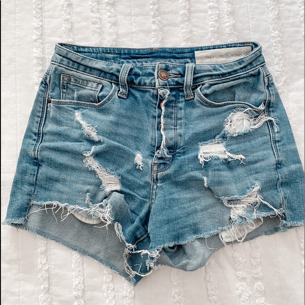denim shorts